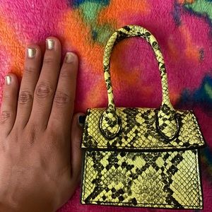 Lime green mini purse